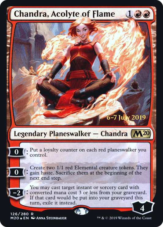 Chandra, Acolyte of Flame (PM20-126S) - Core Set 2020 Promos Foil