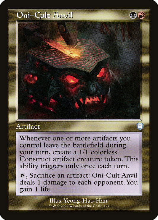 Oni-Cult Anvil (Retro Frame) (BRC-127) - The Brothers' War Commander