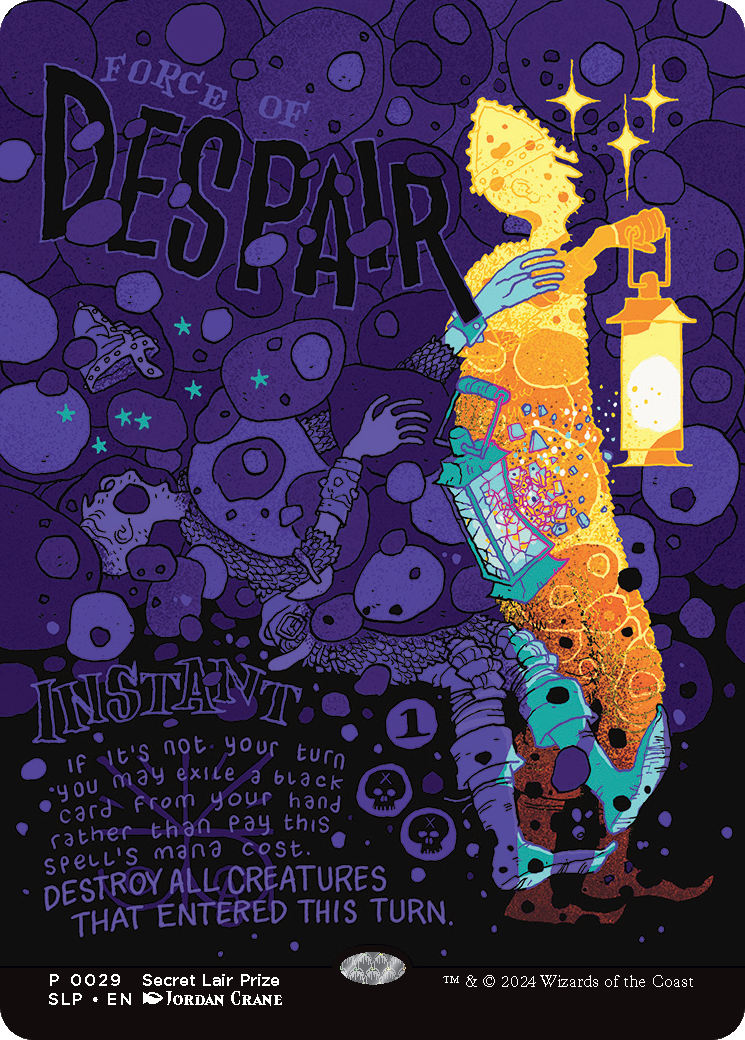 Force of Despair  (Borderless)(SLP-029) - Secret Lair Showdown Foil