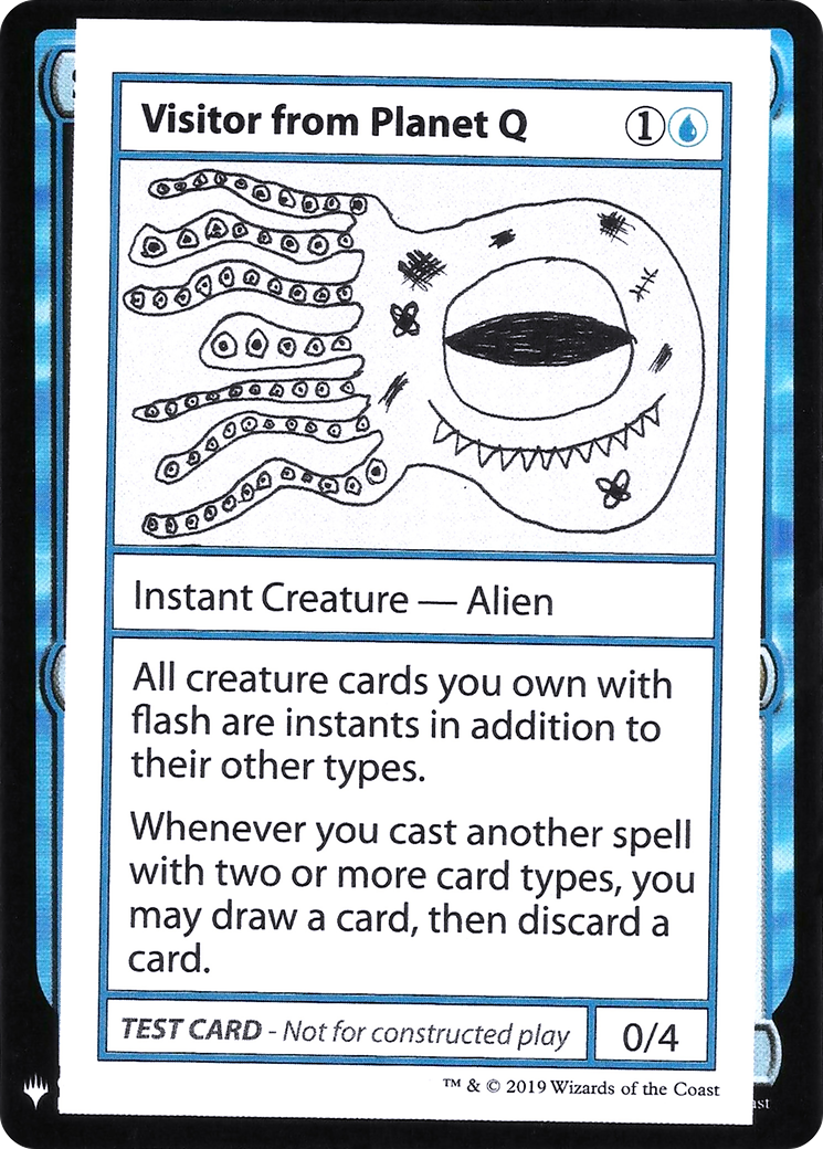 Visitor from Planet Q (CMB1-033) - Mystery Booster Playtest Cards 2019