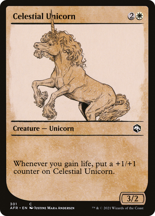 Celestial Unicorn (AFR-301) - Adventures in the Forgotten Realms: (Showcase) Foil