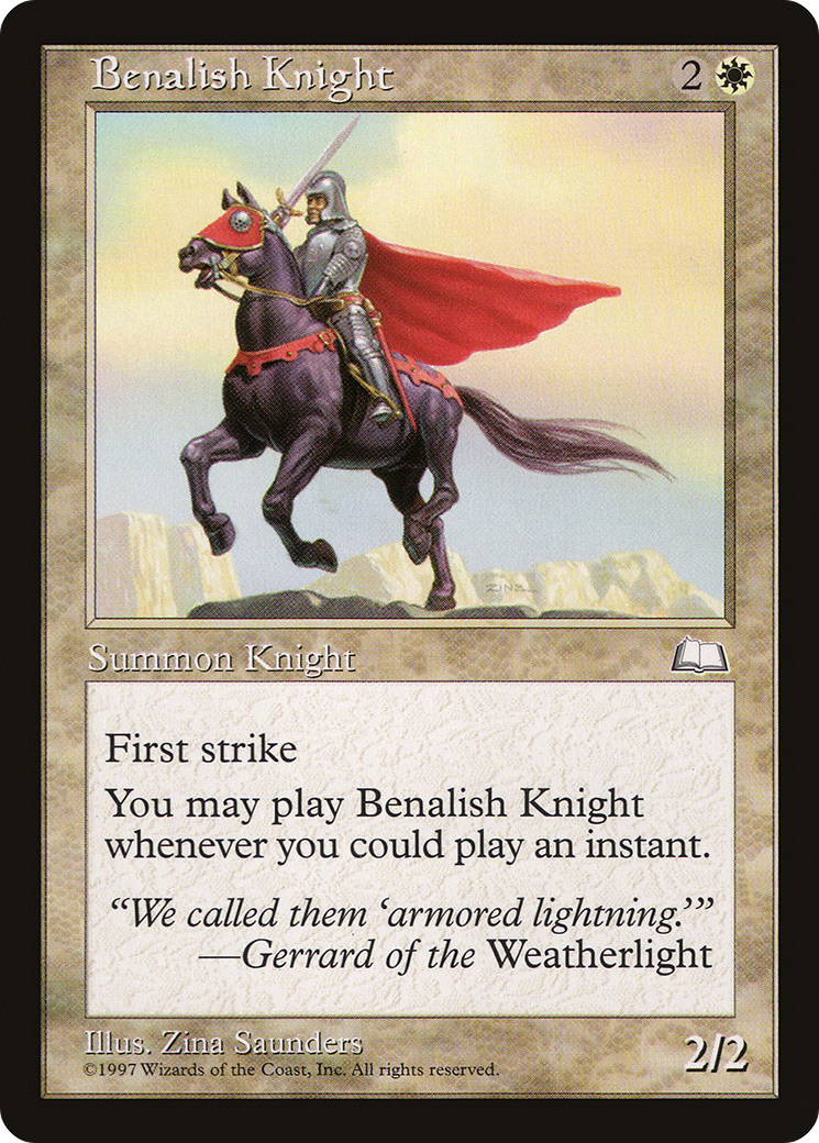 Benalish Knight (WTH-009) - Weatherlight