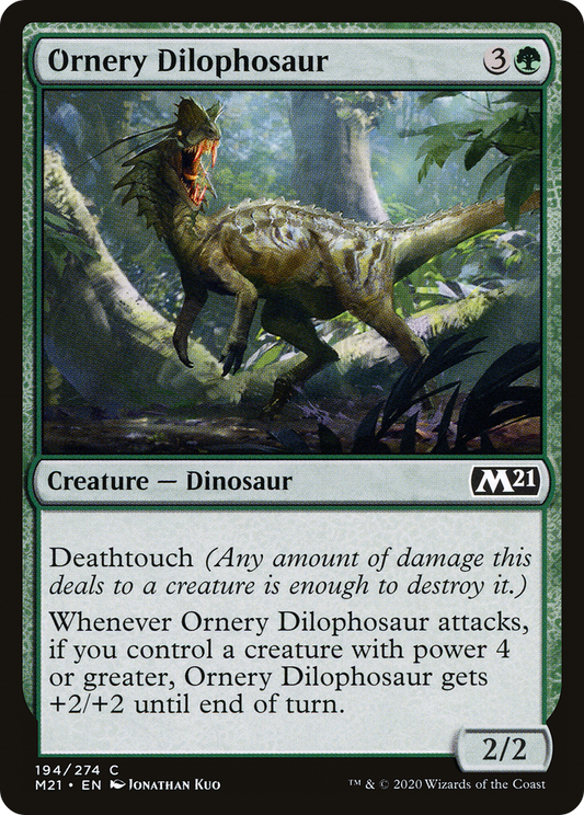 Ornery Dilophosaur (M21-194) - Core Set 2021