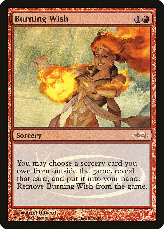 Burning Wish (G09-005) - Judge Gift Cards 2009 Foil