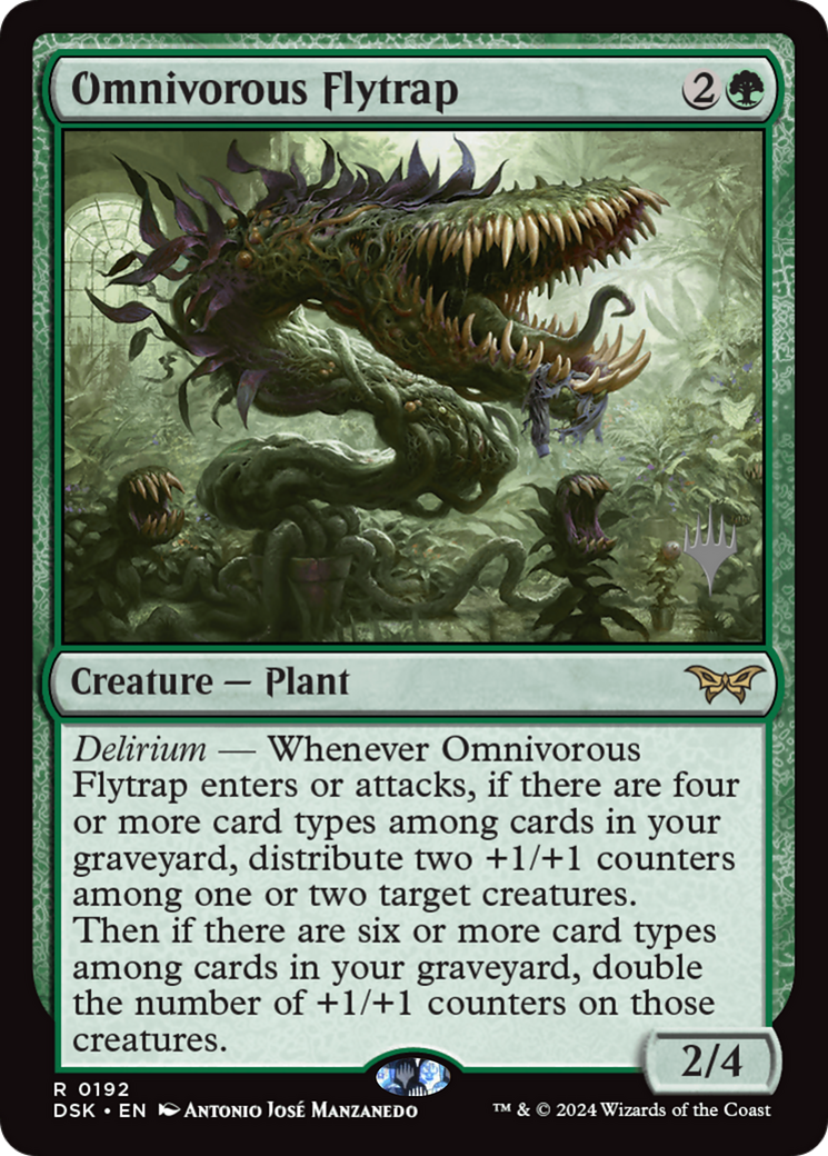 Omnivorous Flytrap (PPDSK-192) - Duskmourn: House of Horror Promos (Promo Pack) Foil