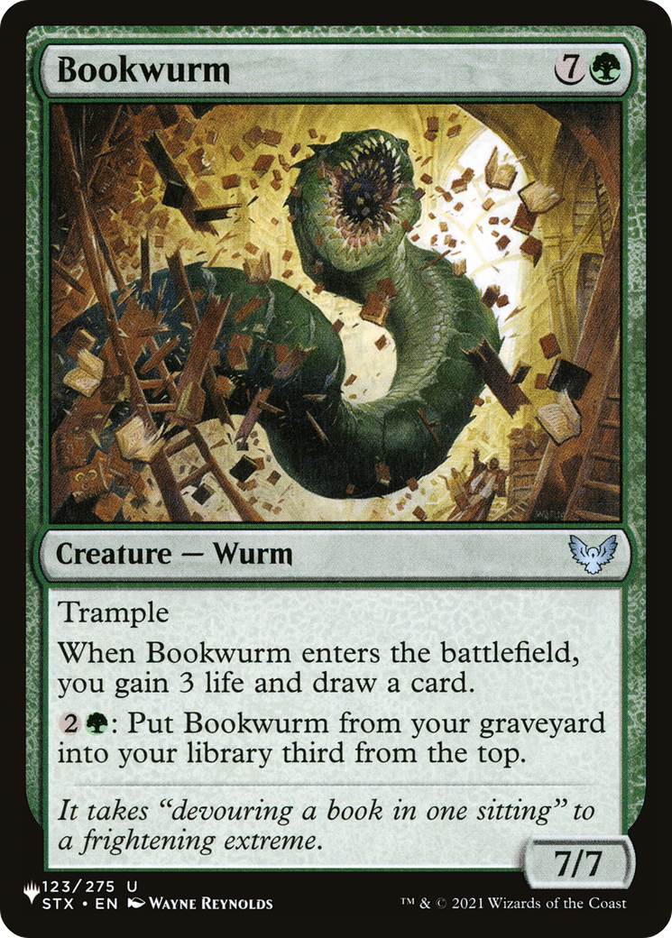 Bookwurm (LIST-STX-123) - The List