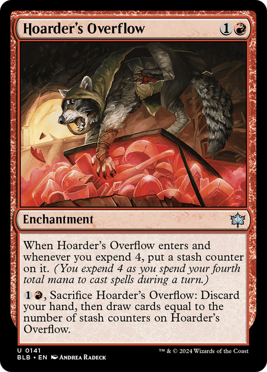 Hoarder's Overflow (BLB-141) - Bloomburrow Foil