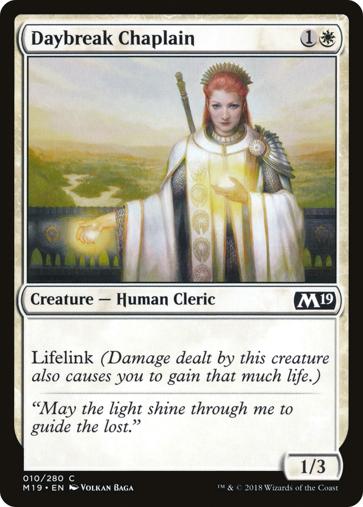 Daybreak Chaplain (M19-010) - Core Set 2019