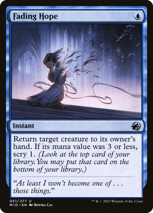 Fading Hope (MID-051) - Innistrad: Midnight Hunt Foil