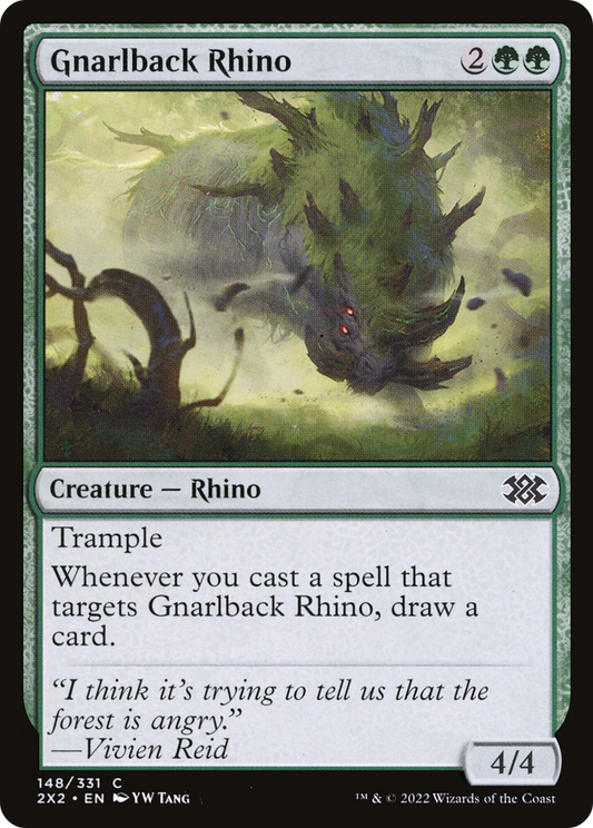 Gnarlback Rhino (2X2-148) - Double Masters 2022