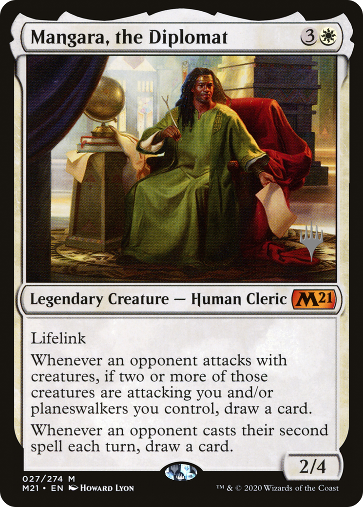 Mangara, the Diplomat (PPM21-27P) - Core Set 2021 Promos (Promo Pack)