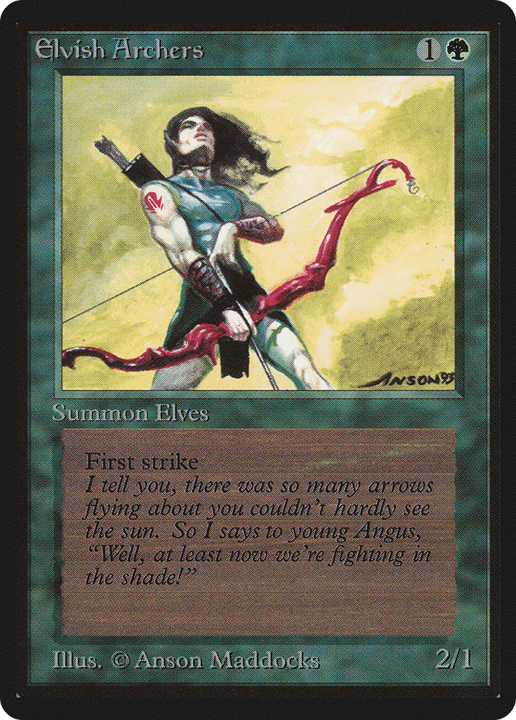 Elvish Archers (LEB-192) - Limited Edition Beta