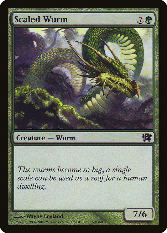 Scaled Wurm (9ED-269★) - Ninth Edition Foil