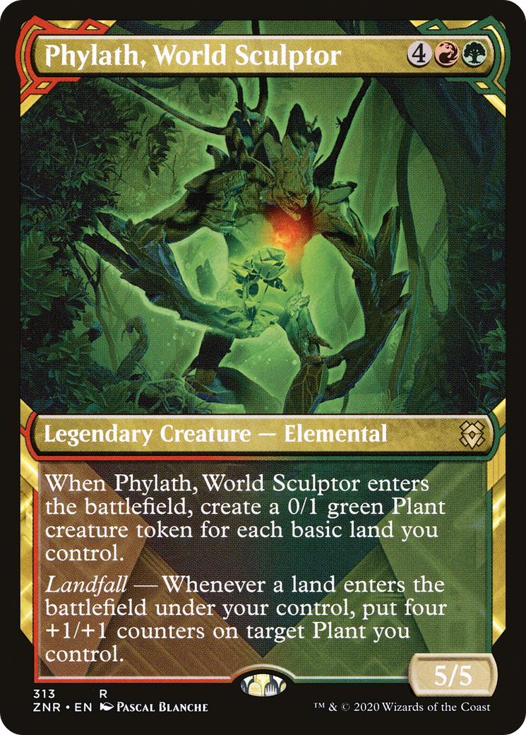 Phylath, World Sculptor (ZNR-313) - Zendikar Rising: (Showcase)