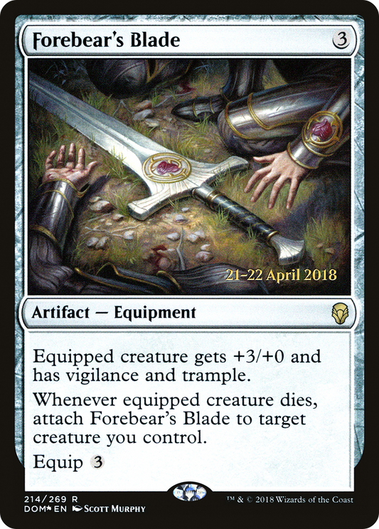 Forebear's Blade (PDOM-214S) - Dominaria Promos Foil