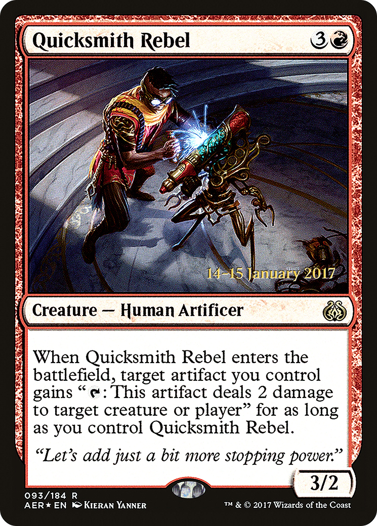 Quicksmith Rebel (PRE-93S) - Aether Revolt Promos (Prerelease) Foil