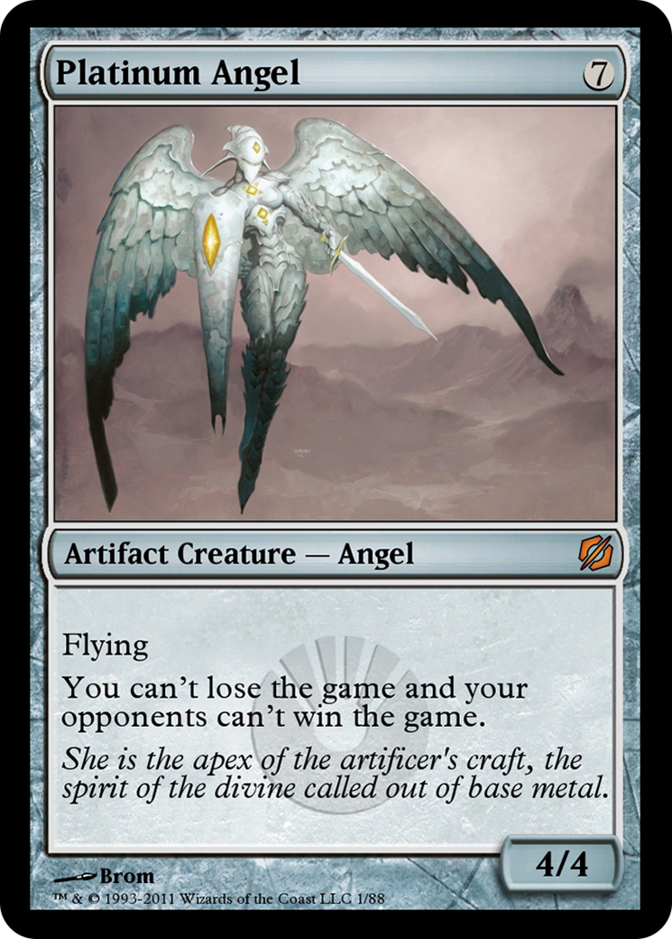 Platinum Angel (TD2-001) - Duel Decks: Mirrodin Pure vs. New Phyrexia