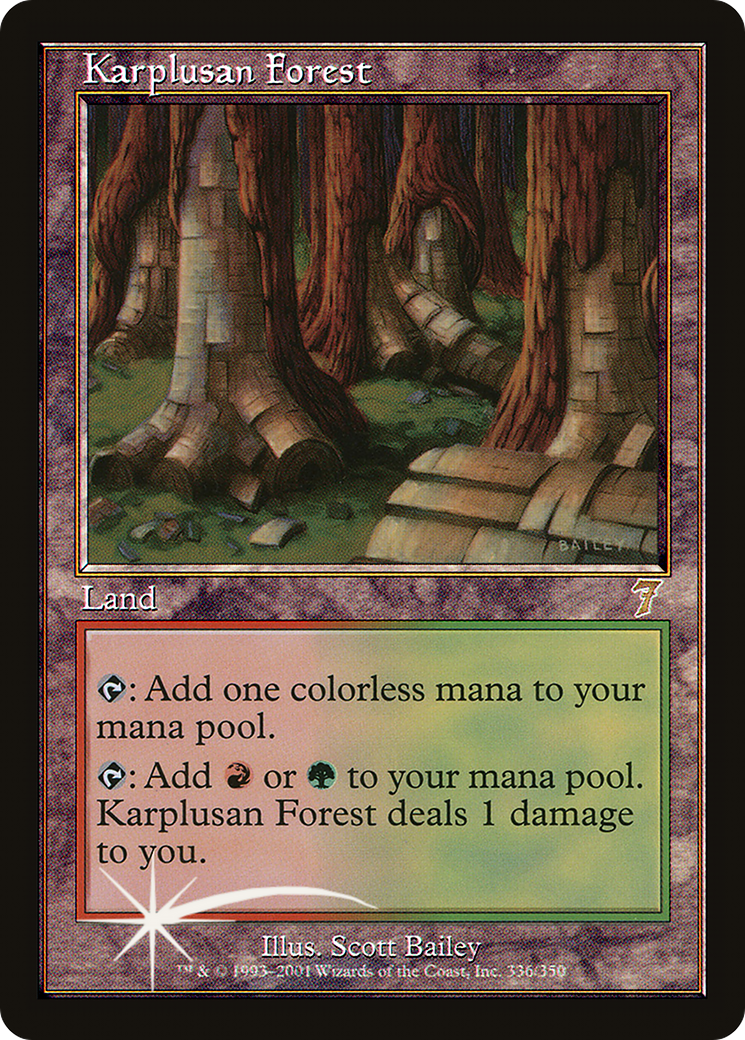 Karplusan Forest (7ED-336★) - Seventh Edition Foil