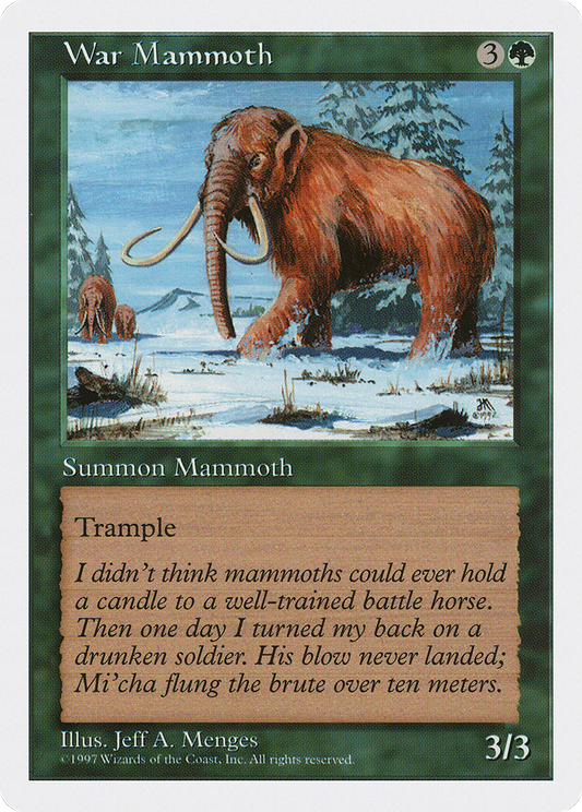 War Mammoth (5ED-340) - Fifth Edition