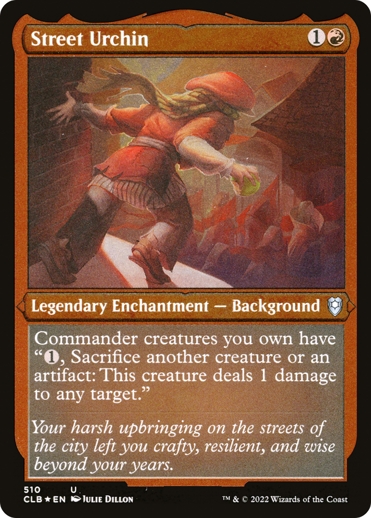 Street Urchin (CLB-510) - Commander Legends: Battle for Baldur's Gate Etched Foil