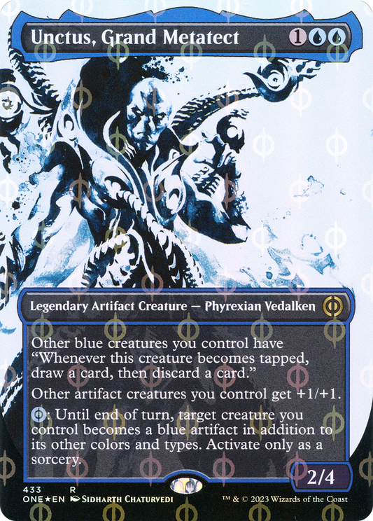 Unctus, Grand Metatect (ONE-433) - Phyrexia: All Will Be One: (Showcase) (Borderless) Foil