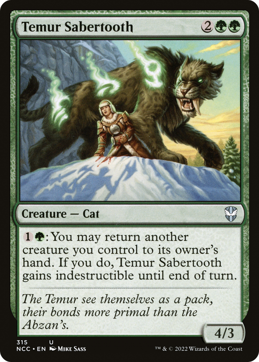 Temur Sabertooth (NCC-315) - New Capenna Commander