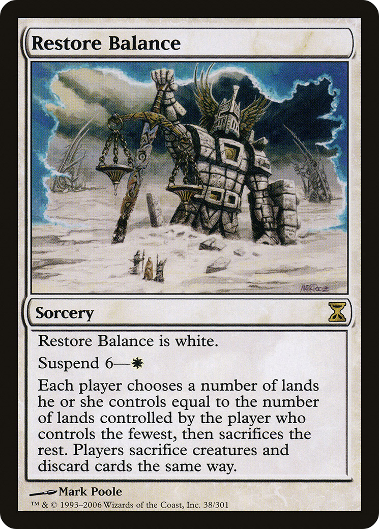 Restore Balance (TSP-038) - Time Spiral Foil