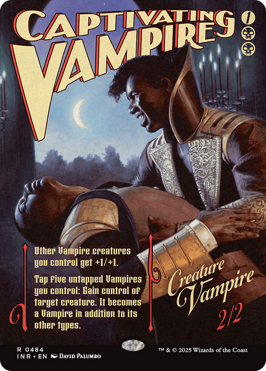 Captivating Vampire  (Borderless)(INR-484) - Innistrad Remastered: (Showcase) Foil