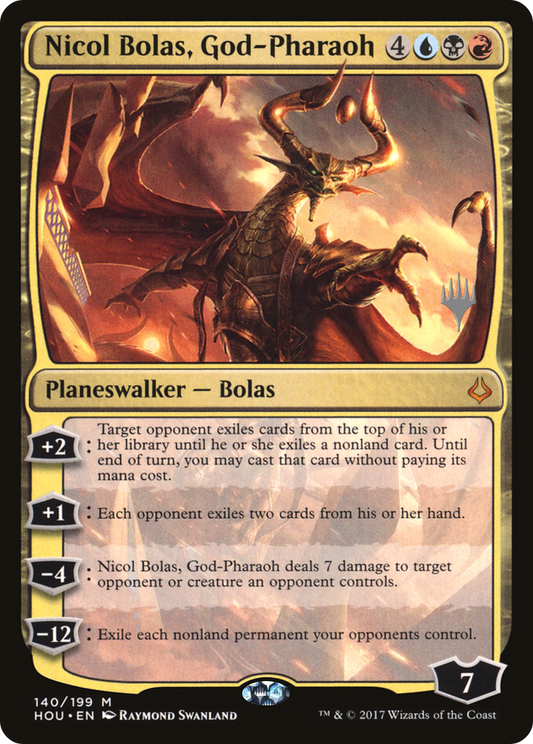 Nicol Bolas, God-Pharaoh (PHOU-140P) - Hour of Devastation Promos