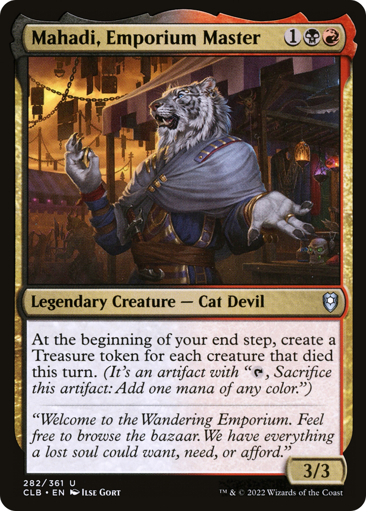 Mahadi, Emporium Master (CLB-282) - Commander Legends: Battle for Baldur's Gate Foil