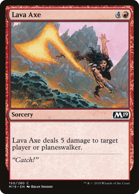 Lava Axe (M19-150) - Core Set 2019 Foil