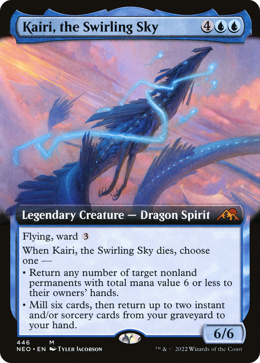 Kairi, the Swirling Sky (NEO-446) - Kamigawa: Neon Dynasty: (Extended Art)