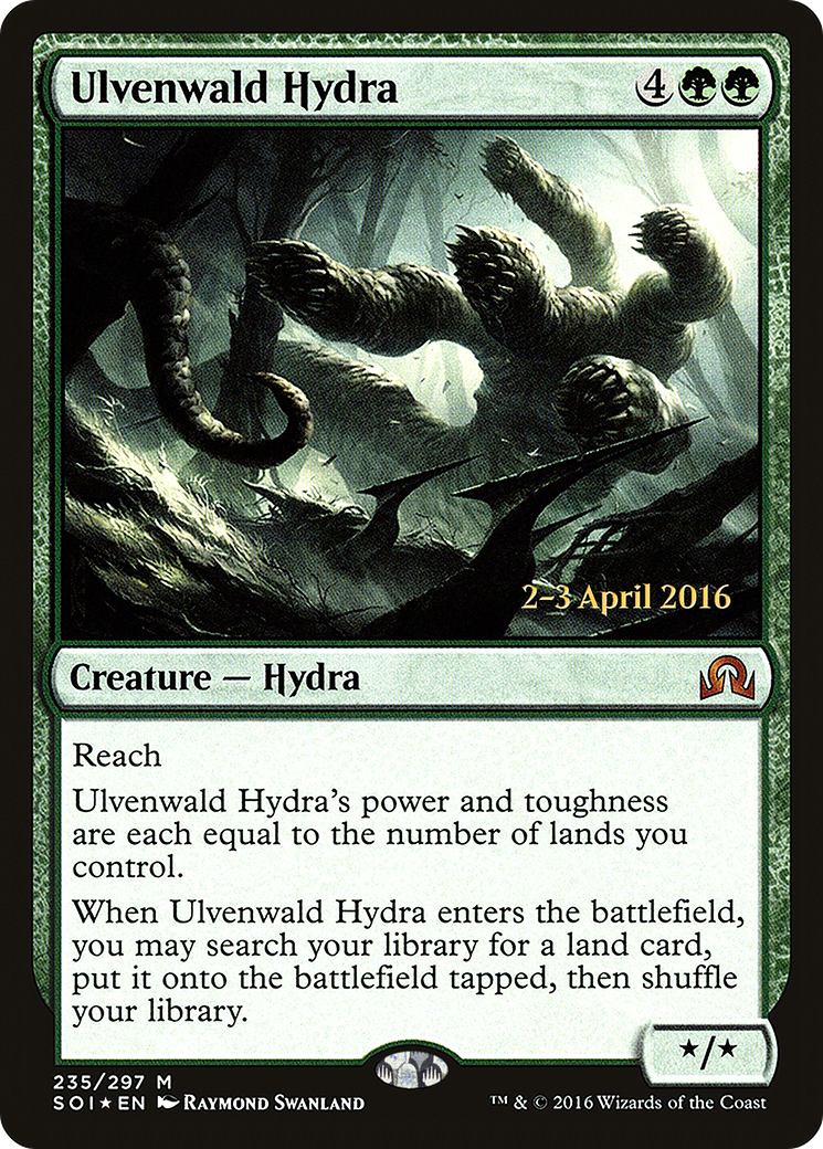 Ulvenwald Hydra (PRE-235S) - Shadows over Innistrad Promos (Prerelease) Foil