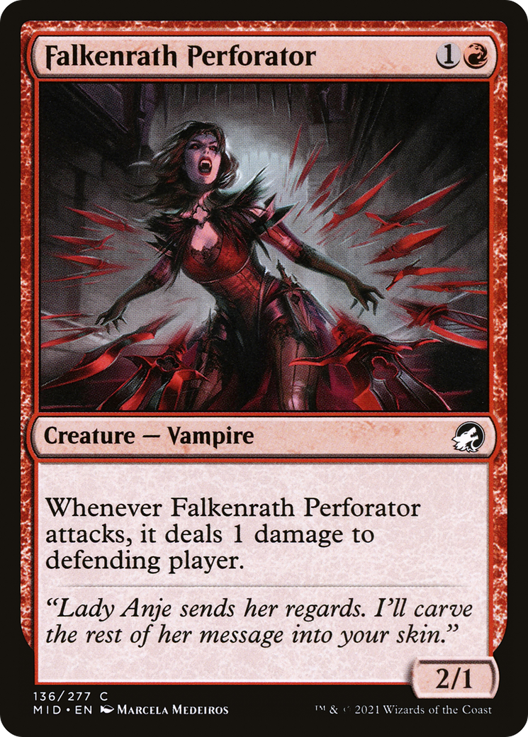 Falkenrath Perforator (MID-136) - Innistrad: Midnight Hunt Foil