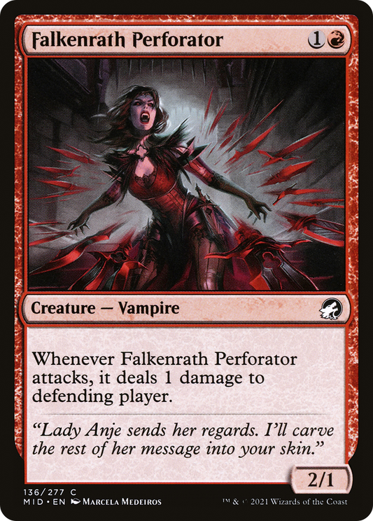 Falkenrath Perforator (MID-136) - Innistrad: Midnight Hunt Foil