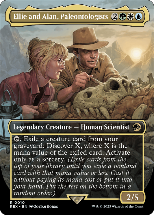 Ellie and Alan, Paleontologists (REX-010) - Jurassic World Collection (Borderless)