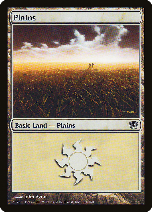 Plains (9ED-331★) - Ninth Edition Foil