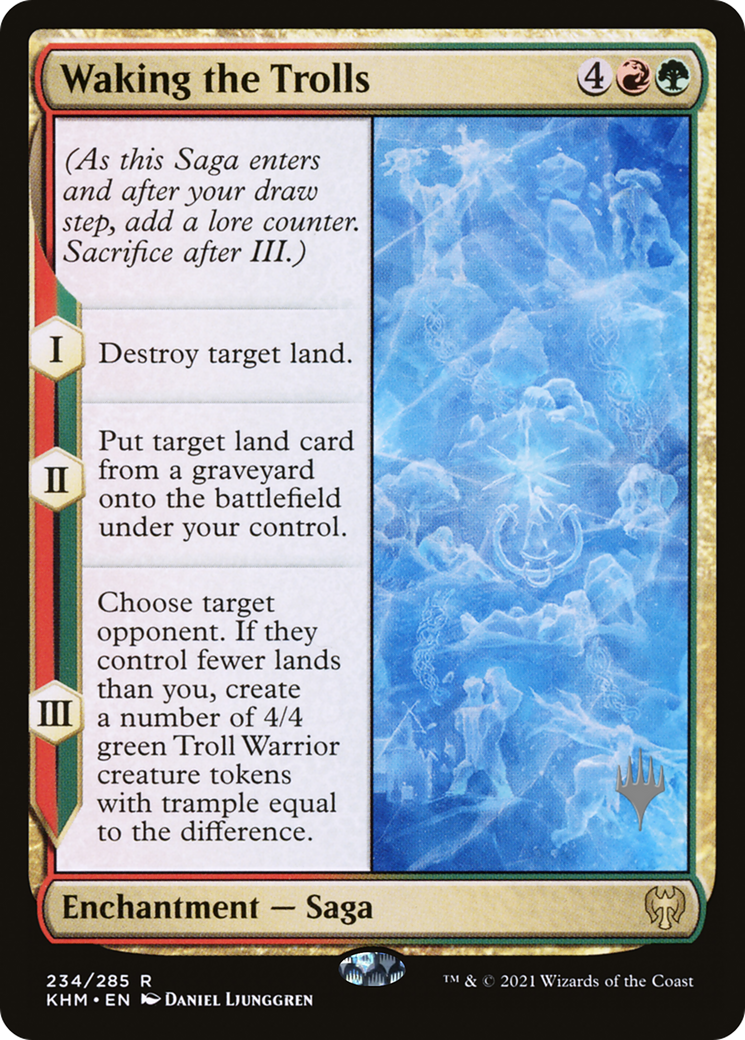 Waking the Trolls (PPKHM-234) - Kaldheim Promos Foil (Promo Pack)