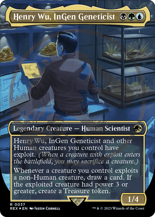 Henry Wu, InGen Geneticist (REX-037) - Jurassic World Collection (Borderless) Foil