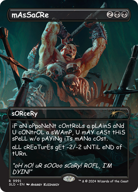 Massacre  (Borderless)(SLD-9991) - Secret Lair Drop