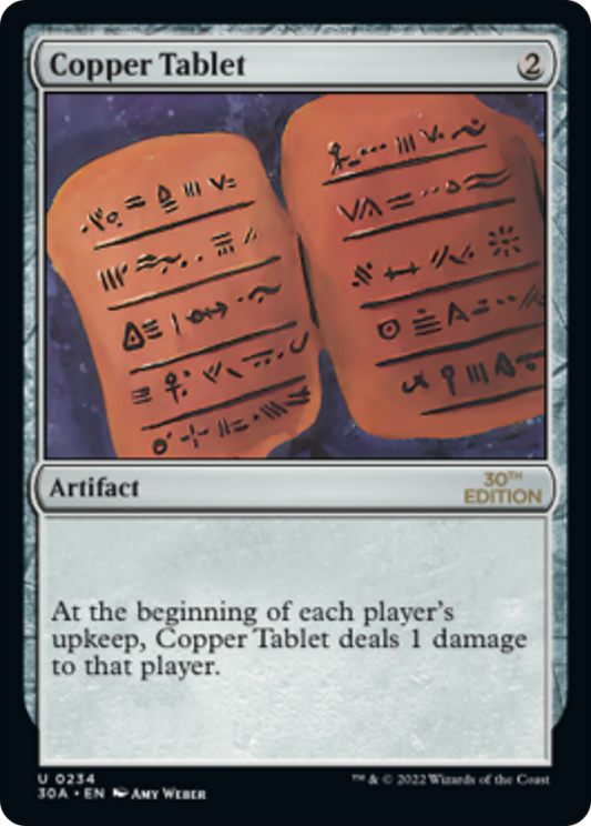 Copper Tablet (30A-234) - 30th Anniversary Edition