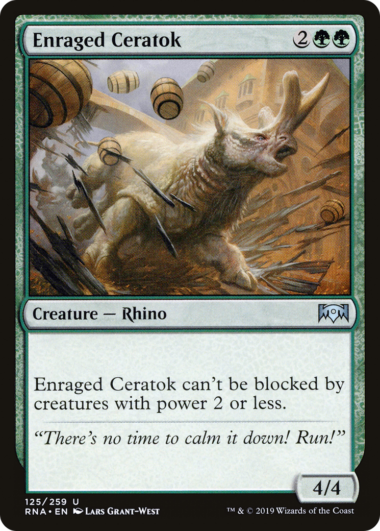 Enraged Ceratok (RNA-125) - Ravnica Allegiance