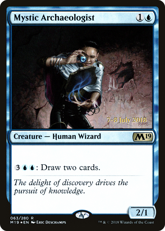 Mystic Archaeologist (PRE-63S) - Core Set 2019 Promos Foil