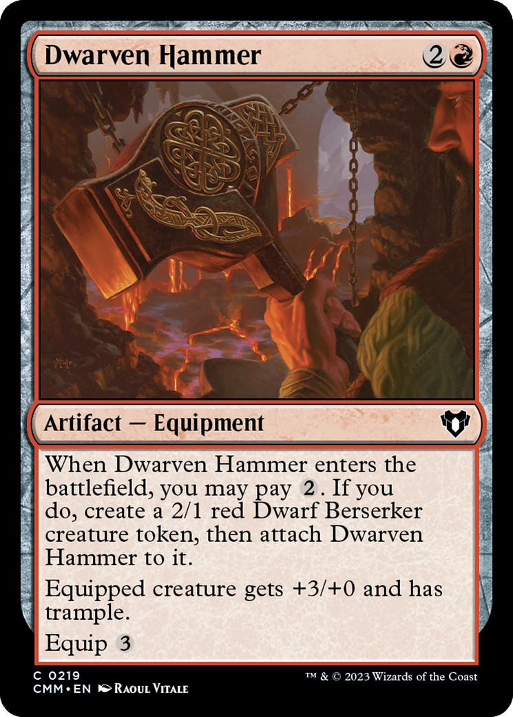 Dwarven Hammer  (CMM-219) - Commander Masters