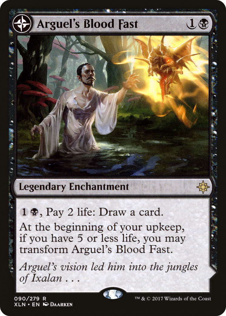 Arguel's Blood Fast // Temple of Aclazotz (XLN-090) - Ixalan: (compasslanddfc) Foil