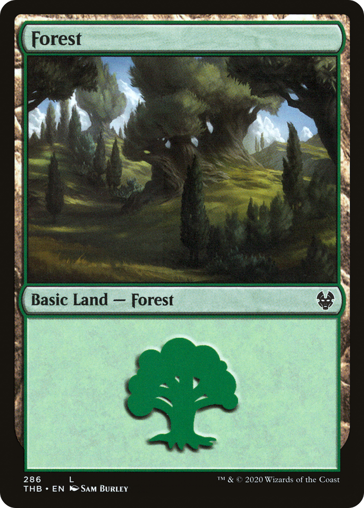 Forest (THB-286) - Theros Beyond Death Foil