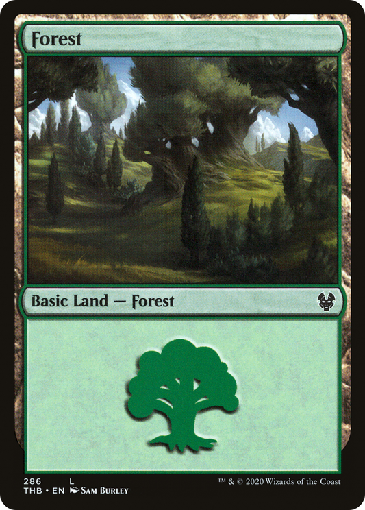 Forest (THB-286) - Theros Beyond Death Foil