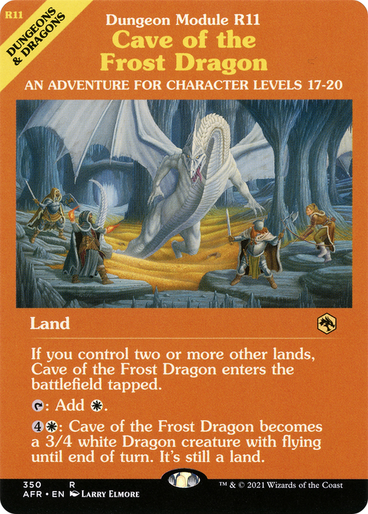 Cave of the Frost Dragon (AFR-350) - Adventures in the Forgotten Realms: (Showcase) Foil