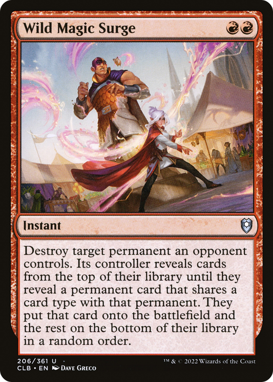 Wild Magic Surge (CLB-206) - Commander Legends: Battle for Baldur's Gate Foil