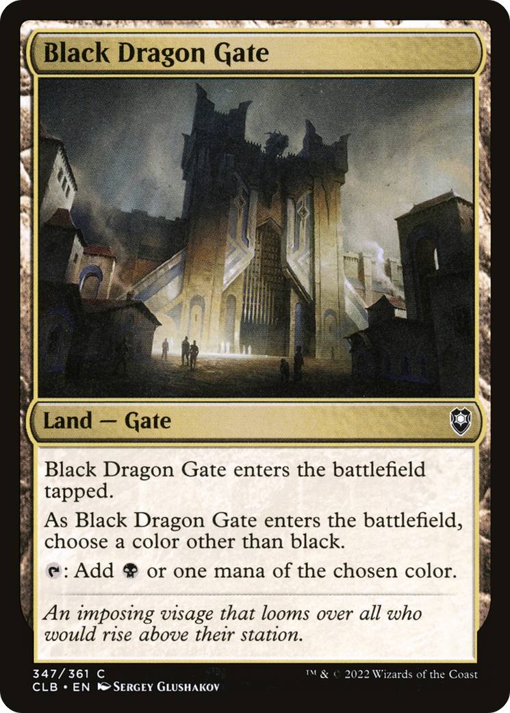 Black Dragon Gate (CLB-347) - Commander Legends: Battle for Baldur's Gate